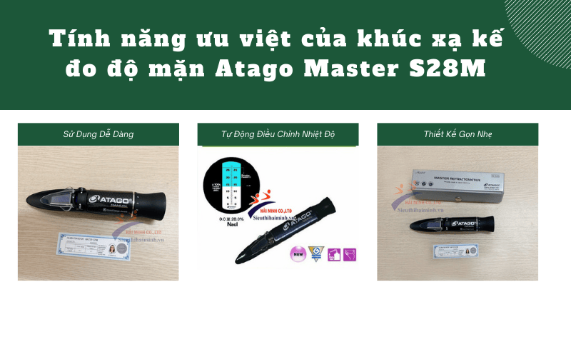 Khúc xạ kế đo độ mặn Atago Master-S28M