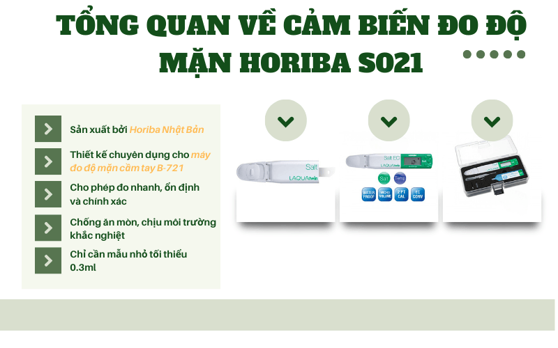 Tổng quan về cảm biến đo độ mặn Horiba S021