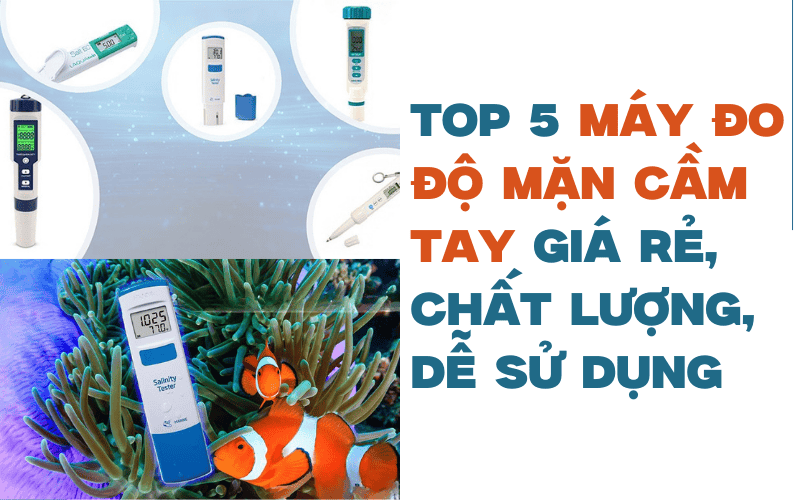 Top 5 Máy Đo Độ Mặn Cầm Tay Giá Rẻ, Chất Lượng, Dễ Sử Dụng