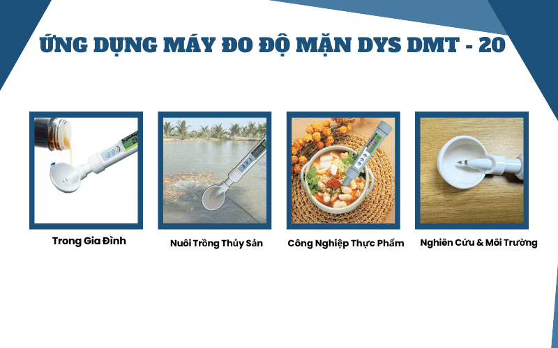 Ứng dụng máy đo độ mặn DYS DMT - 20