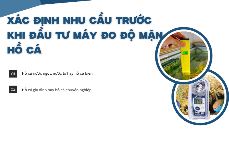 Xác định nhu cầu trước khi đầu tư máy đo độ mặn hồ cá