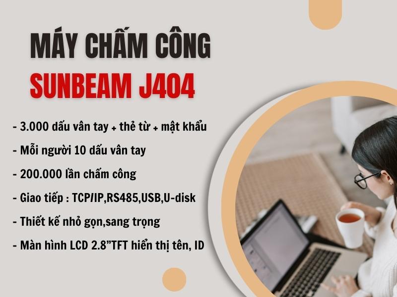 May-cham-cong-van-tay-&-kiem-soat-cua-Sunbeam-J404