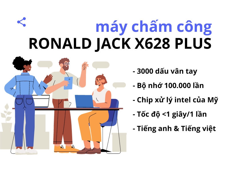 May-cham-cong-van-tay-Ronald-Jack-X628-Plus