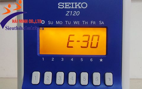 Màn hình LCD của máy chấm công thẻ giấy Seiko Z120