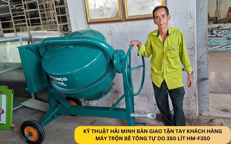 Máy trộn bê tông tự do 350 lít HM-F350