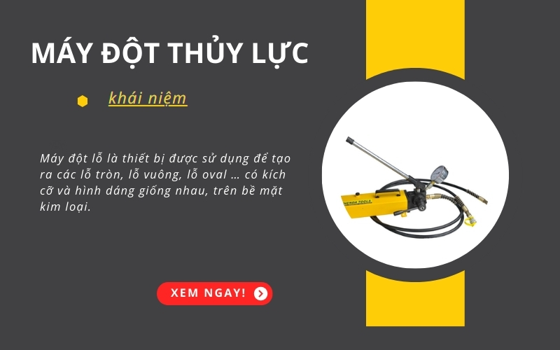 khái niệm máy đột lỗ thủy lực