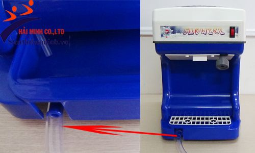 Máy bào đá có vị trí thoát nước đảm bảo chất lượng đá bào