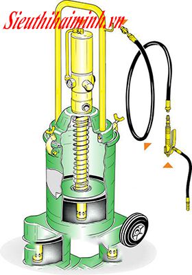 Máy bơm mỡ khí nén MD55 