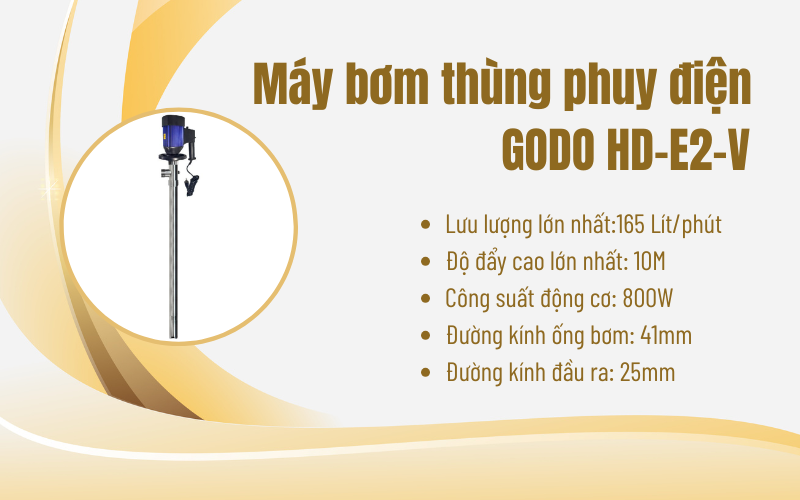 Thông số kỹ thuật GODO HD-E2-V