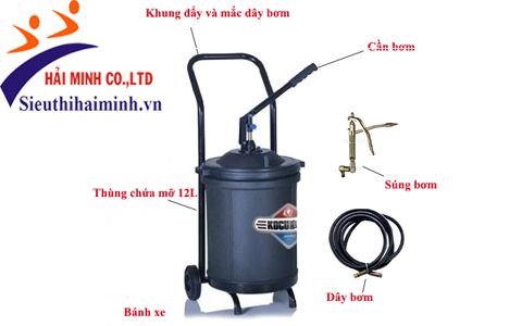 Cấu tạo Máy bơm mỡ bằng tay GZ-30B