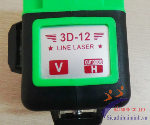 Máy Cân Mực Yamafuji 3D-12 (12 tia xanh) treo tường các nút chức năng