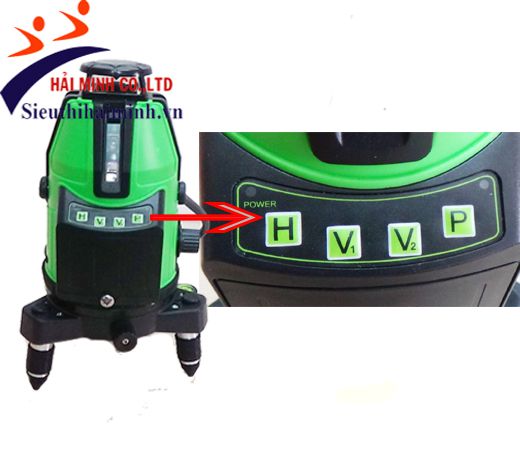 Máy cân mực Yamafuji LS-806 có các phím chức năng dễ sử dụng