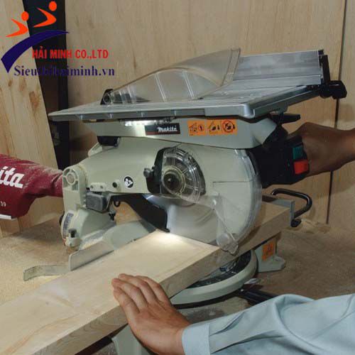 máy cắt góc makita ứng dụng để cắt gỗ