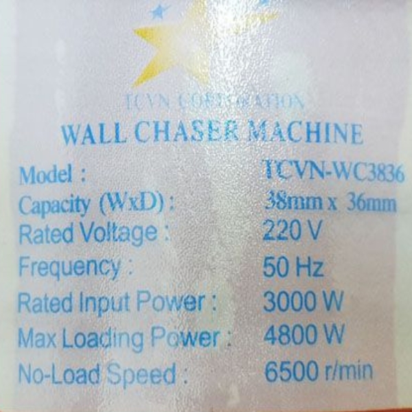 Máy cắt rãnh tường 5 lưỡi WC3836