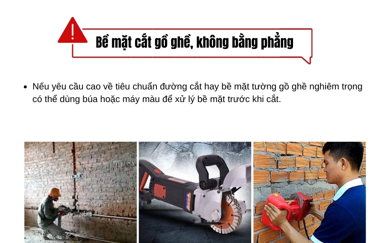 cách khắc phục máy cắt rãnh tường cắt lệch