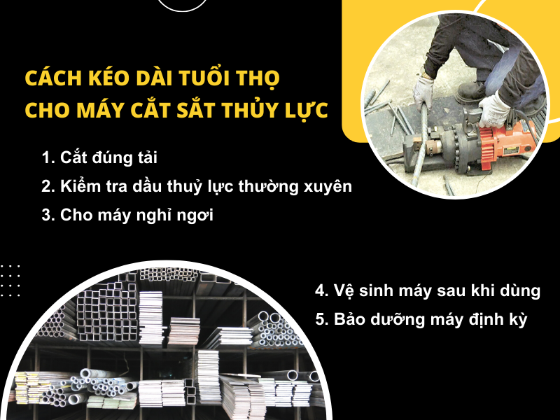 5 cách kéo dài tuổi thọ cho máy cắt sắt thủy lực 
