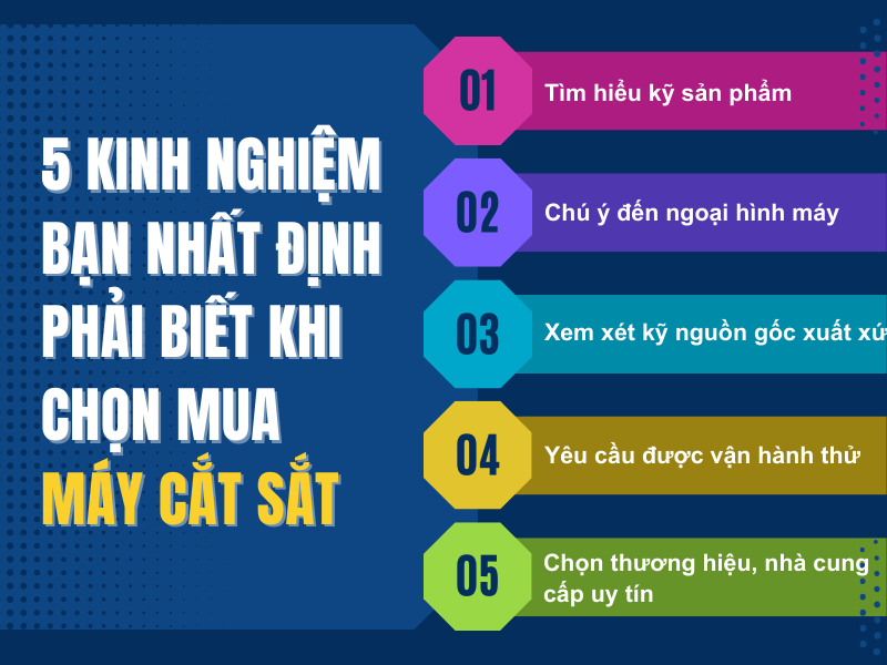 5 kinh nghiệm bạn nhất định phải biết khi chọn mua máy cắt sắt