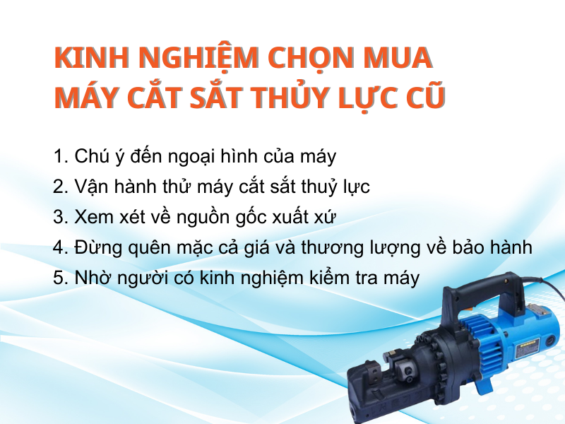 5 kinh nghiệm chọn mua máy cắt sắt thủy lực cũ