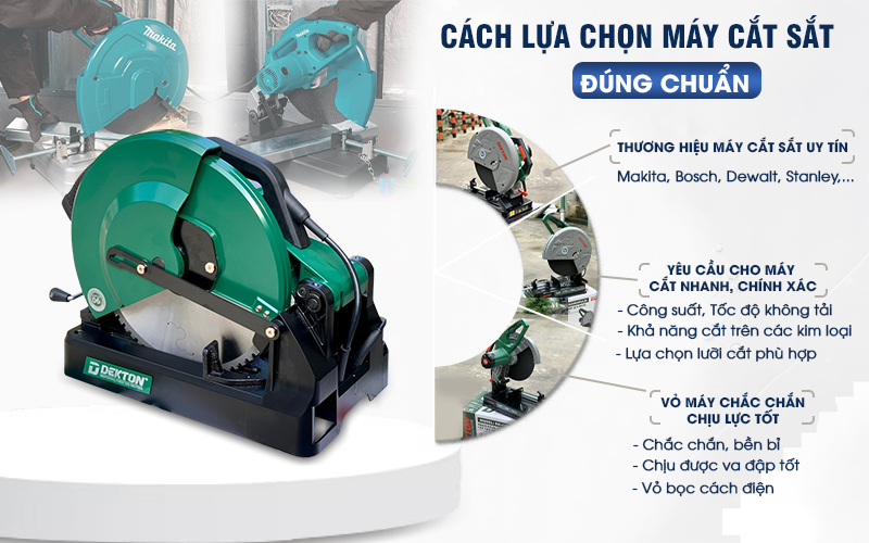 Cách lựa chọn máy cắt sắt đúng chuẩn