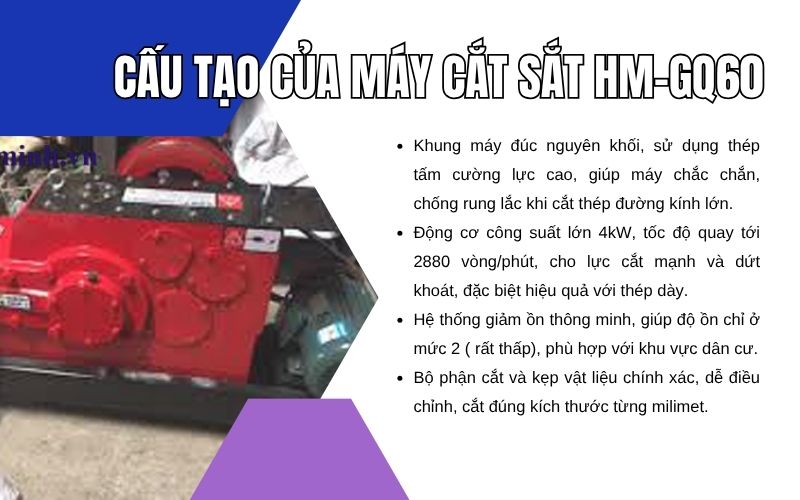 Cấu tạo của máy cắt sắt HM-GQ60