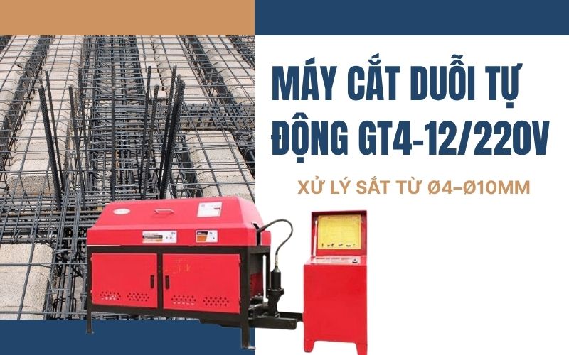 Chi tiết về máy cắt duỗi tự động GT4-12/220V
