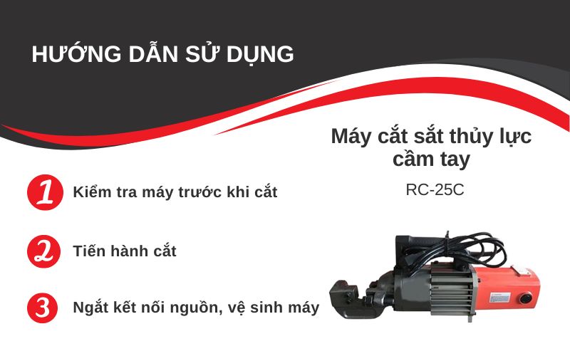 Hướng dẫn sử dụng máy cắt sắt cầm tay RC-25C hiệu quả