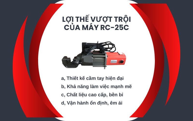Lợi thế vượt trội của máy cắt sắt cầm tay RC-25C
