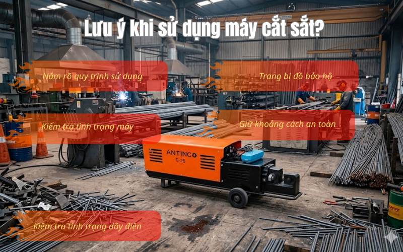 Lưu ý khi sử dụng máy cắt sắt?