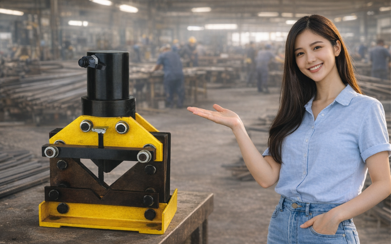 Máy cắt sắt V thủy lực HM CAC75