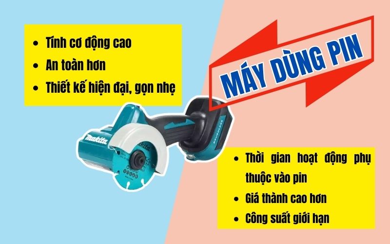 Máy cắt sắt cầm tay dùng pin
