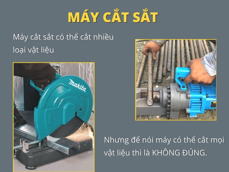 Máy cắt sắt có thể cắt nhiều loại vật liệu