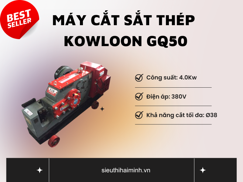 Máy cắt sắt thép công nghiệp Kowloon GQ50