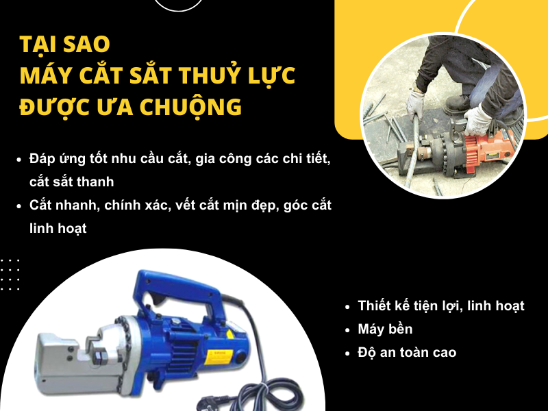 Tại sao máy cắt sắt thuỷ lực được ưa chuộng