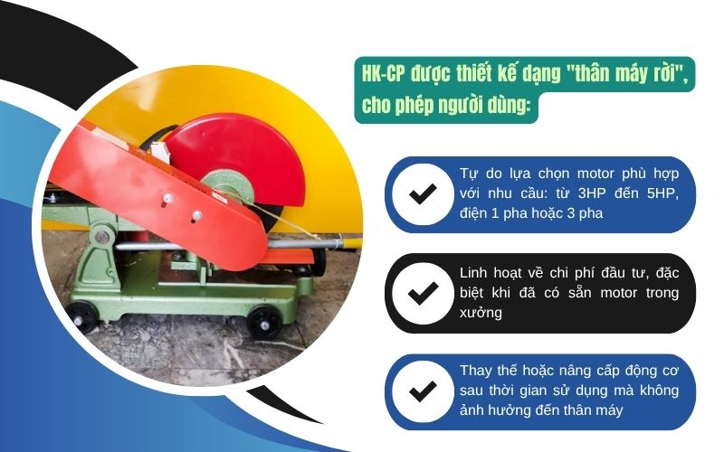 Thiết kế không đi kèm mô tơ