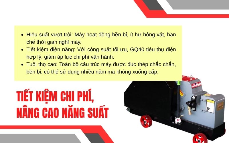 Tiết kiệm chi phí,  nâng cao năng suất