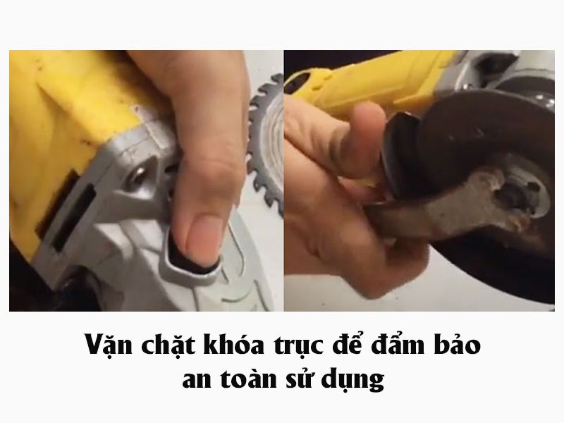 lắp chặt lưỡi cắt sắt 