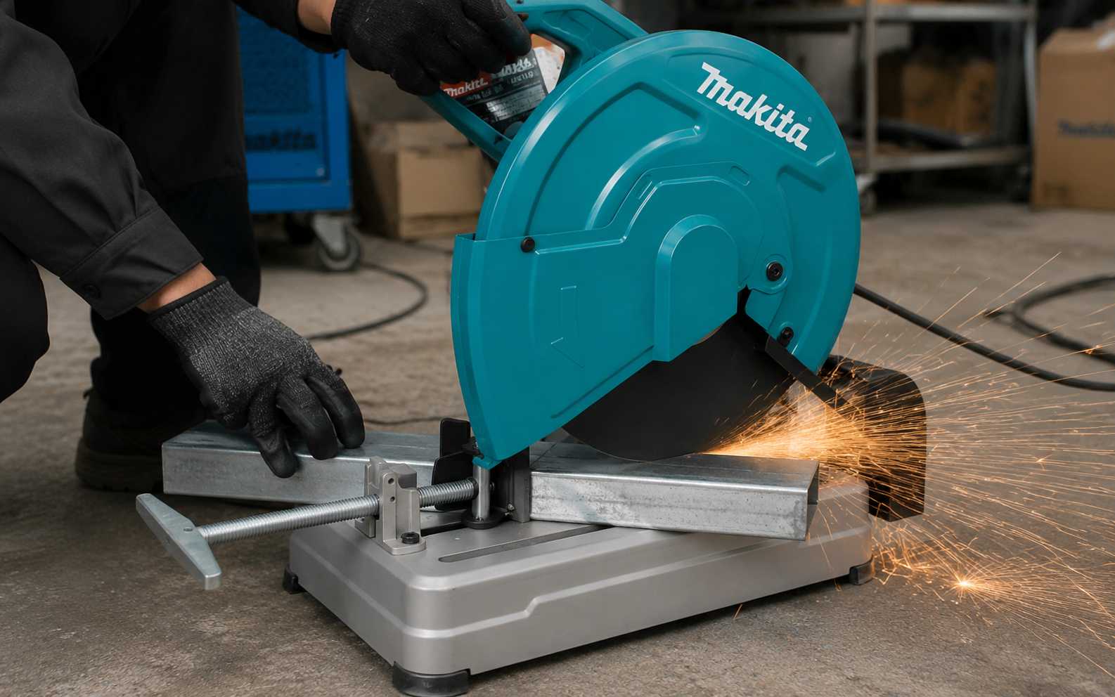 Lưu ý khi sử dụng máy cắt sắt Makita