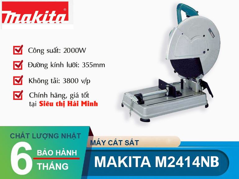 Máy cắt sắt để bàn Makita 2414NB