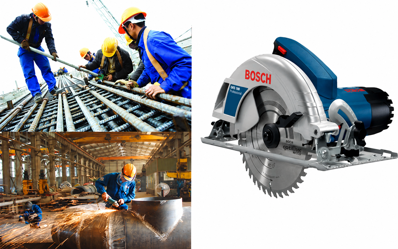 Máy cắt sắt cầm tay giúp ích rất nhiều trong xây dụng, cơ khí