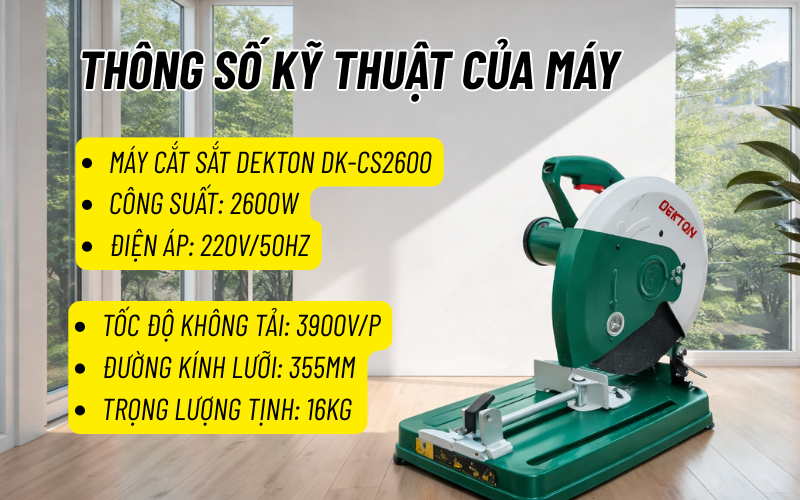 Máy cắt sắt Dekton DK-CS2600