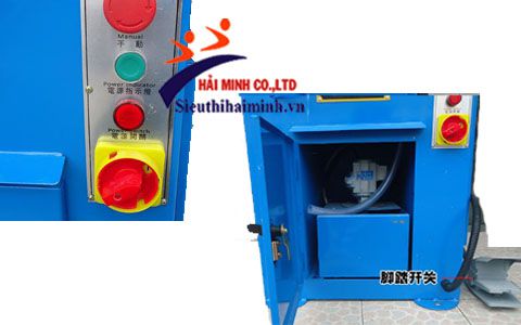 Sử dụng máy cắt thủy lực đơn giản với các nút điều chỉnh