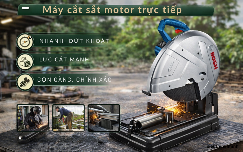 A-Z về máy cắt sắt motor trực tiếp