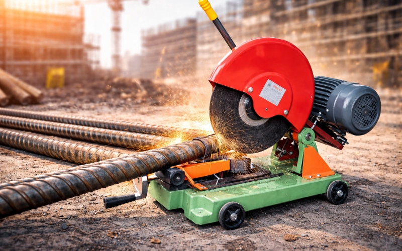 Máy cắt sắt cắt được các thanh sắt vuông với nhiều góc cạnh đa dạng