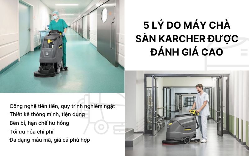 5 lý do máy chà sàn Karcher được đánh giá cao