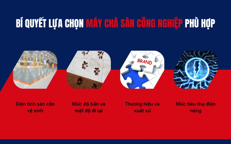 Bí quyết lựa chọn máy chà sàn công nghiệp phù hợp