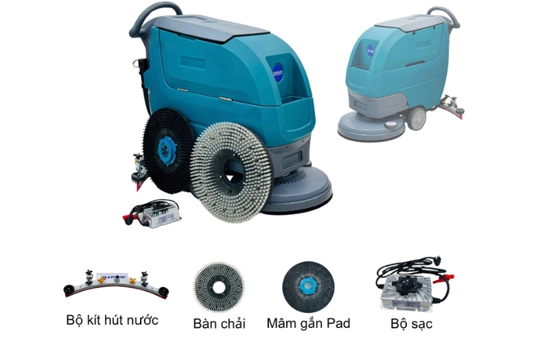Phụ kiện đi kèm theo Máy chà sàn Kraffer KF60