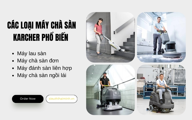Các loại máy chà sàn Karcher phổ biến hiện nay