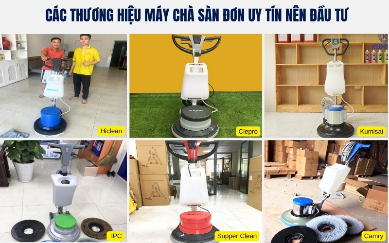 Các thương hiệu máy chà sàn đơn uy tín nên đầu tư