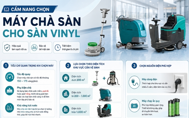 Cách xử lý và vệ sinh sàn nhựa Vinyl chống tĩnh điện