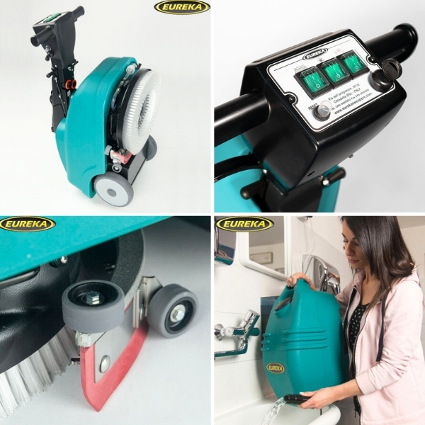 Chi tiết các bộ phận máy chà sàn Liên hợp Eureka E36C